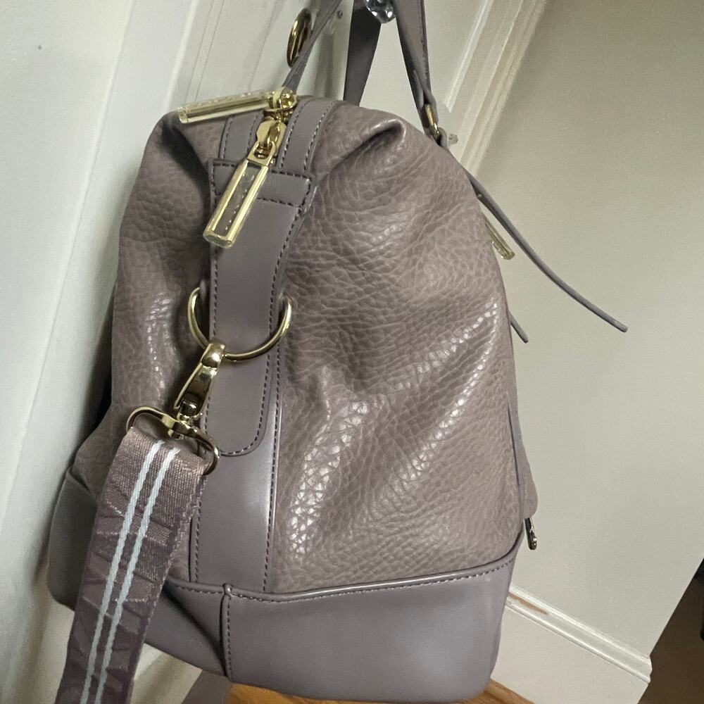 DKNY Rapture Weekender Boarding Bag in Taupe Faux Leather - Picture 7 of 16